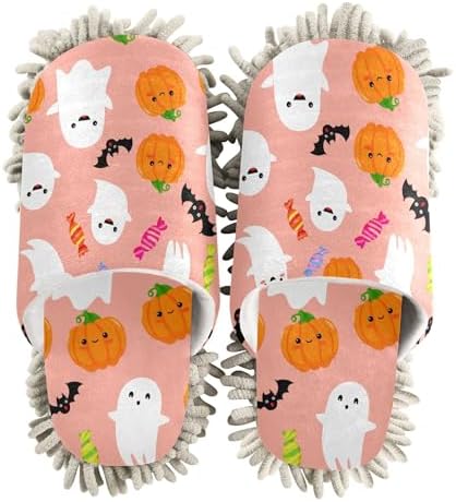 Burbuja Pumpkins Boo Mop Slippers - Charming Design Efficient Cleaning