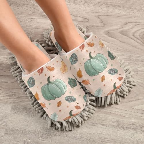 Zhirexin Thanksgiving Pumpkin Cleaning Slippers 1