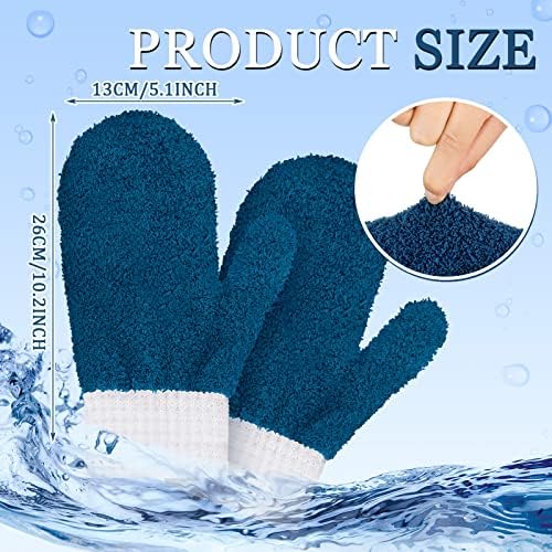 BBTO 3 Pairs Microfiber Dusting Mitts with Thumb