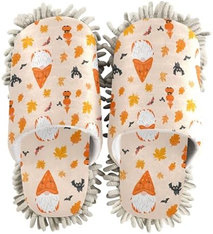 Burbuja Gnomes Halloween Mop Slippers for Home Kitchen Cleaning
