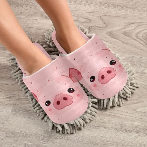 Zhirexin Microfiber Mop Slippers for House Cleaning 1
