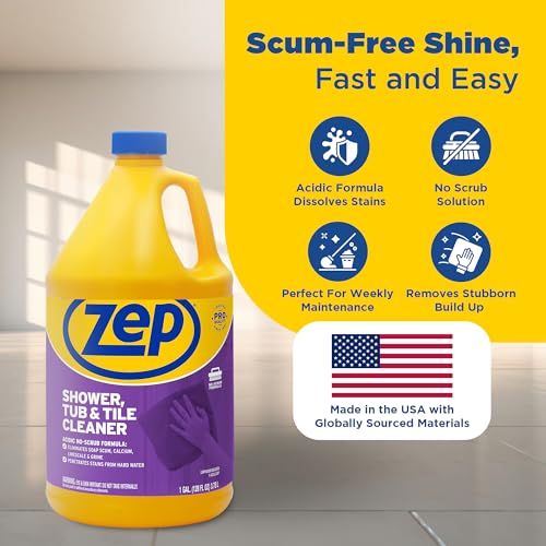 Zep Shower Tub and Tile Cleaner 1 Gallon Case of 2