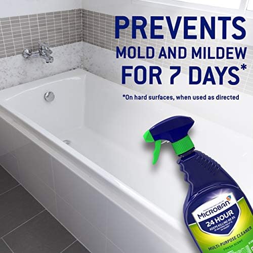 Microban 24 Hour Multi Purpose Cleaner Sanitizing Spray 32 Ounce Pack of 2