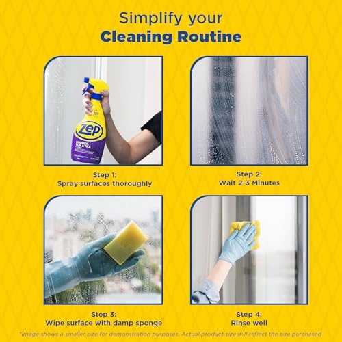 Zep Heavy Duty Shower Cleaner - 1 Gallon Case of 4