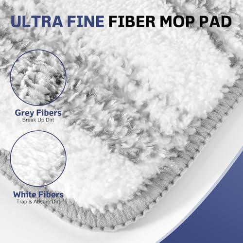 AmaVins 3 Pack Microfiber Mop Pads for Bona 18 Inch Mop