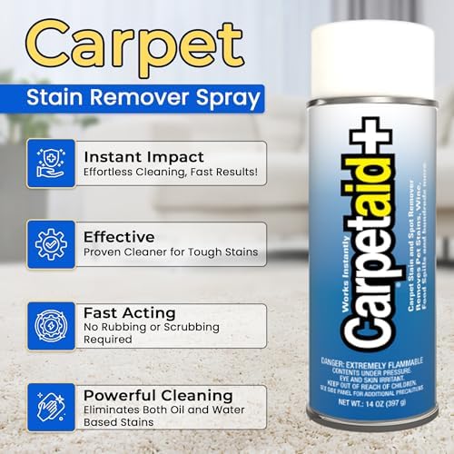 Carpetaid Carpet Spot Stain Remover 14 oz Pack of 6