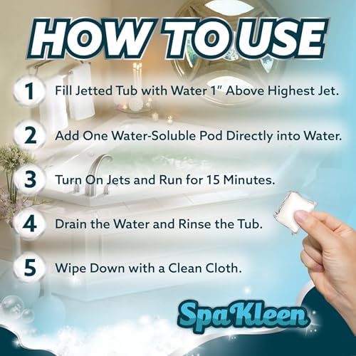 SpaKleen Jetted Tub Cleaner - 10 Cleanings Per Pouch