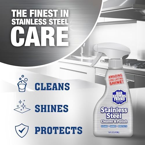 Bar Keepers Friend Stainless Steel Cleaner Polish Spray 2 x 16 oz
