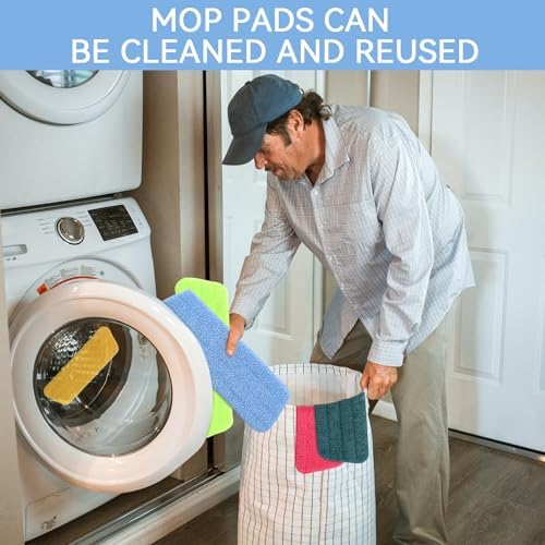 Durable Microfiber Mop Head Replacement for Libman Freedom Spray Mop - 7 Pack