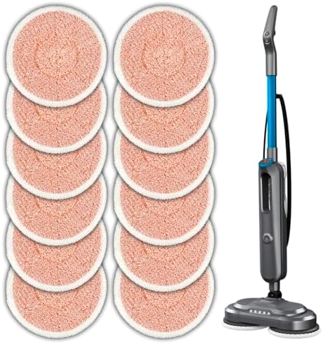 12 Pack Replacement Mop Pads for Bissell SpinWave 3897A 3712C 3712W