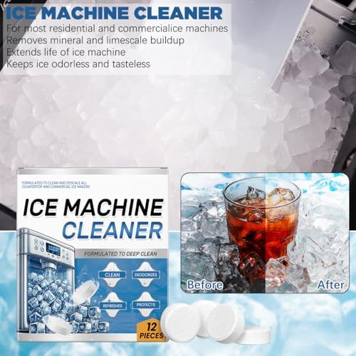 YIVANNUO Ice Machine Descaler - 24 Clean Tablets 1 Year Supply