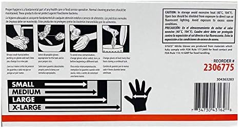 Sysco High Performance Nitrile Gloves 100 Count