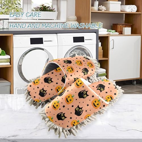 Burbuja Black Cats Mop Slippers for Wet Dry Cleaning
