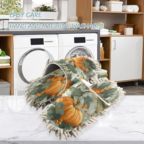 Zhirexin Thanksgiving Cartoon Pumpkin Cleaning Slippers