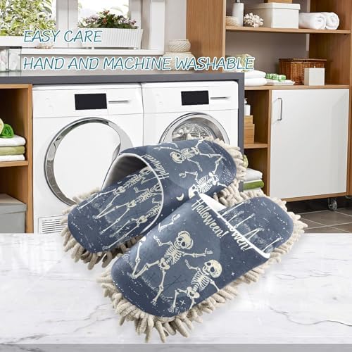 Zhirexin Halloween Skeleton Cleaning Slippers 1