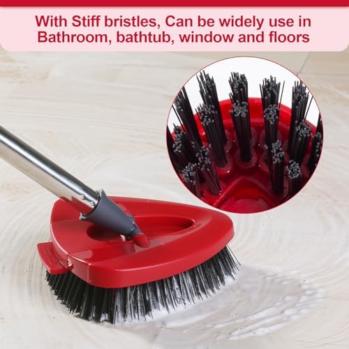 FunCee 2 Pack Scrub Brush Heads for O Cedar EasyWring Spin Mop