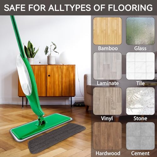 Durable Microfiber Mop Head Replacement for Libman Freedom Spray Mop - 7 Pack