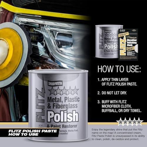 Flitz Multi-Purpose Metal Polish Paste - 1 Gallon USA Made