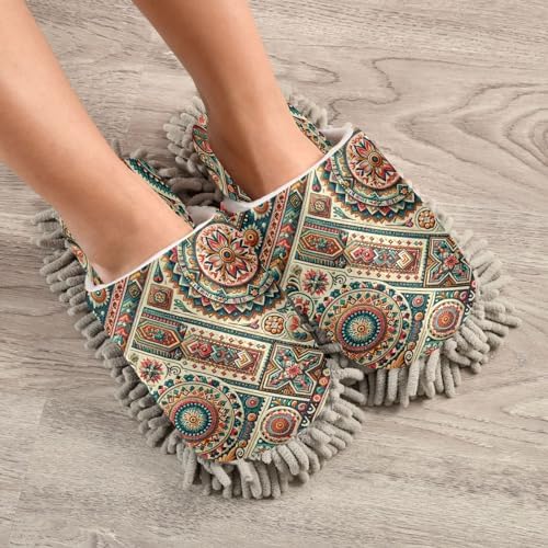 Zhirexin Mandala Pattern Cleaning Slippers