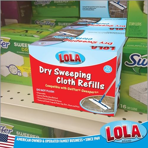 LOLA Dry Sweeping Cloth Refill Pads 11 x 813 32 Pack