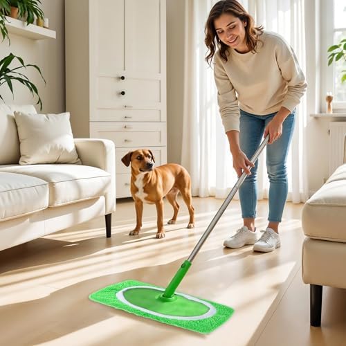 2 Pack Reusable Swiffer Mop Pads for Floor Cleaning 1