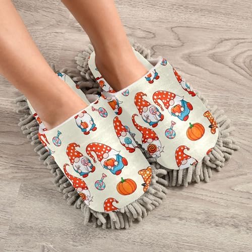 Burbuja Halloween Gnome Mop Slippers for All Sizes