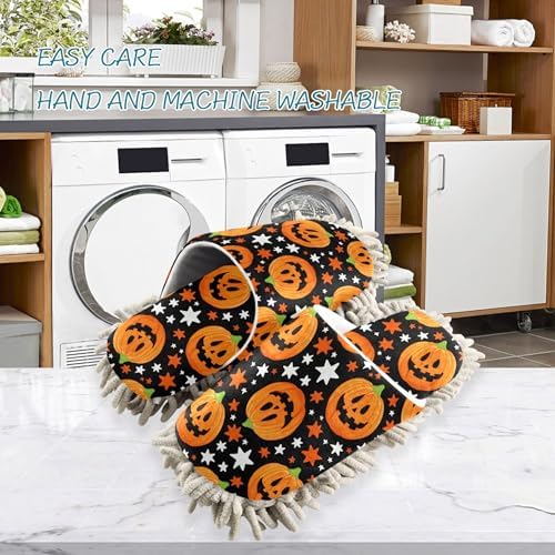Burbuja Jack O Lantern Mop Slippers for Men Women