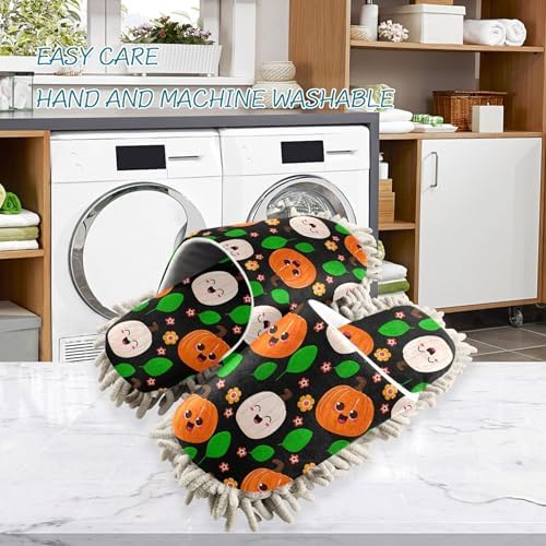 Burbuja Happy Face Dust Mop Slippers for Women Men