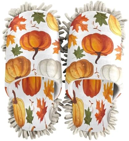 Zhirexin Thanksgiving Cartoon Pumpkin Cleaning Slippers 1
