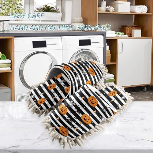 Zhirexin Halloween Striped Cleaning Slippers