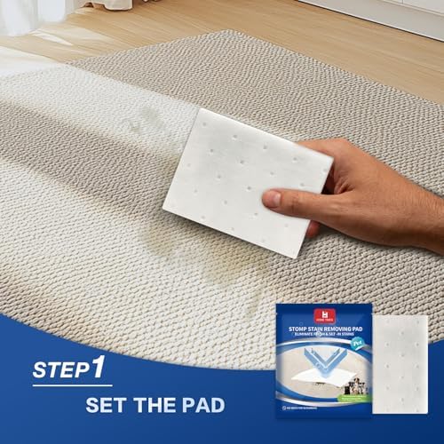 Home Times Carpet Stain Lifting Pads 20 Count Pack