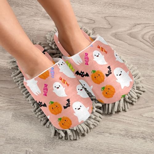 Burbuja Pumpkins Boo Mop Slippers - Charming Design Efficient Cleaning