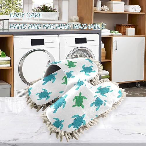 Burbuja Turtles Mop Slippers for Women Men
