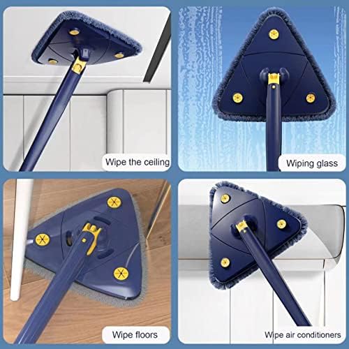 360 Degree Rotatable Adjustable Wall Mop with Auto Water Squeezing
