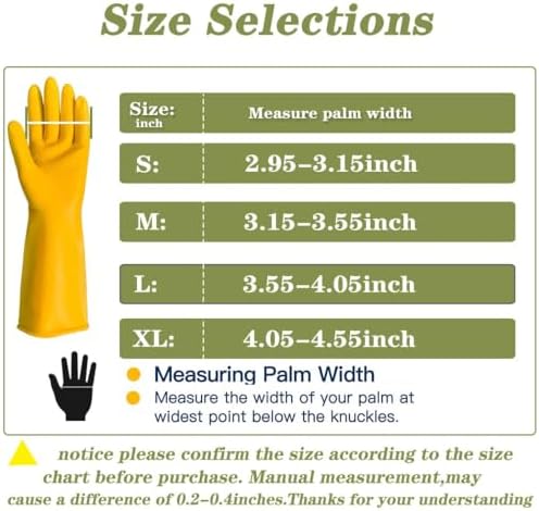 Vsootal 8 Pairs Reusable Thickened Cleaning Gloves