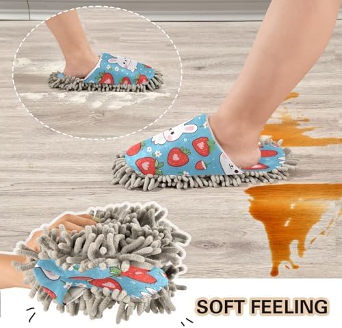 Microfiber Cleaning Slippers for Floor Mopping