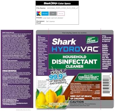 Shark HydroVac Disinfectant Cleaner 2L Purple