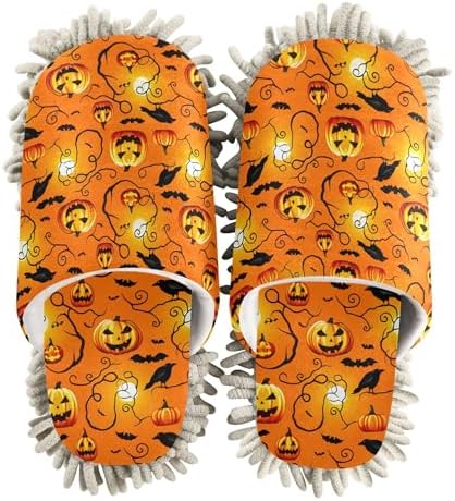 Burbuja Spooky Halloween Mop Slippers for Women Men