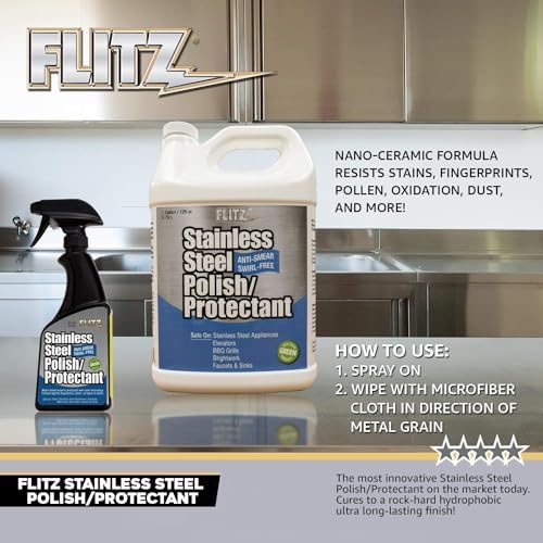 Flitz Stainless Steel Polish Protectant 16oz