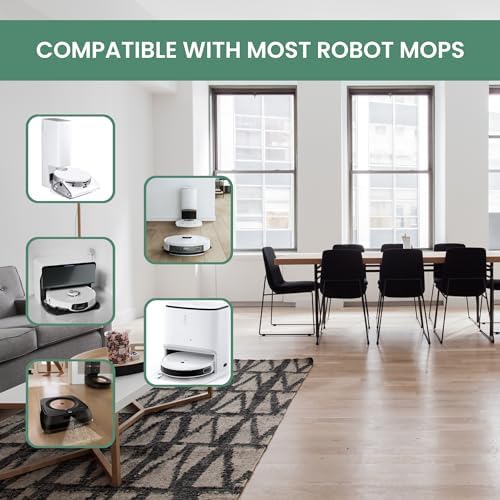 KIDU 2-Pack Multi-Surface Floor Cleaner Robot Mop Compatible Eco-Friendly