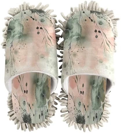 Zhirexin Microfiber Mop Slippers for Men Women