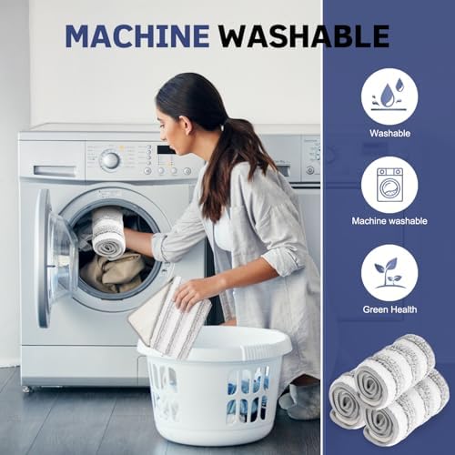AmaVins 3 Pack Microfiber Mop Pads for Bona 18 Inch Mop