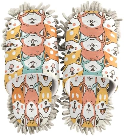Bulletgxll Mopping Slippers for Home Cleaning - Washable and Comfortable