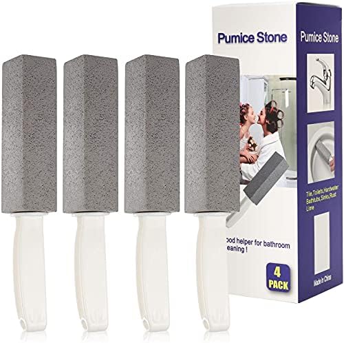 Nonley Pumice Stone Toilet Cleaner with Handle - 4 Pack