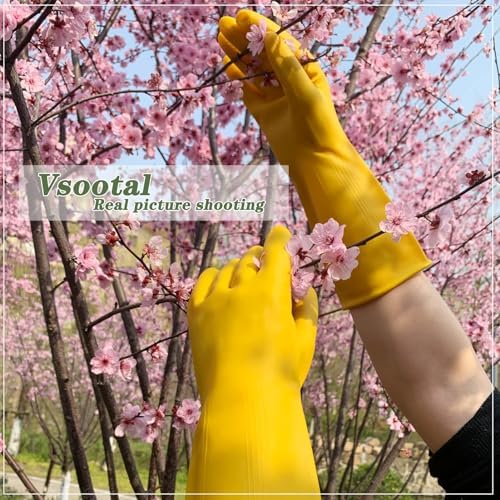Vsootal 8 Pairs Reusable Thickened Cleaning Gloves
