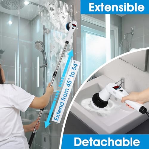 Hdyfix Electric Spin Scrubber with 3 Speeds