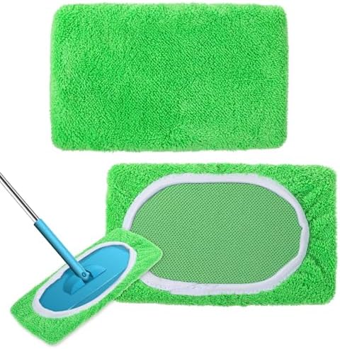 2 Pack Reusable Swiffer Mop Pads for Floor Cleaning 1