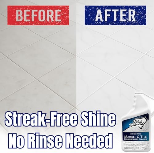 Black Diamond Marble Tile Floor Cleaner No-Rinse Concentrate 1 Quart