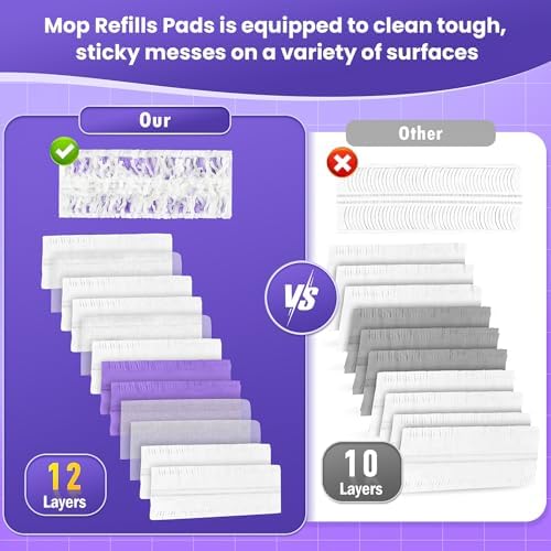 25 Pack Power Mop Pad Refills for Swiffer PowerMop