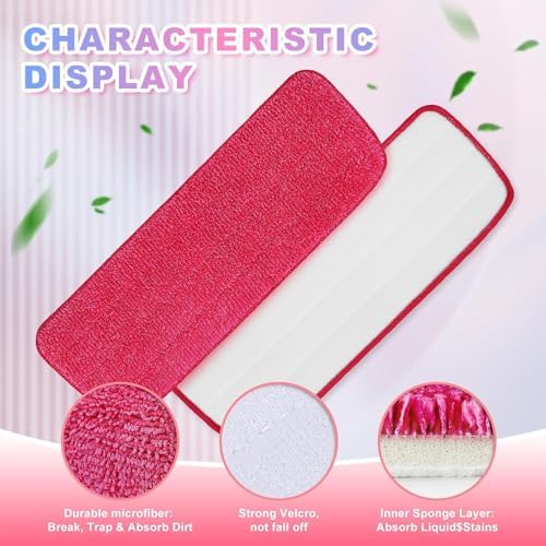 iKEEPOW 165 Replacement Mop Pads 8 Pack for Rubbermaid Reveal